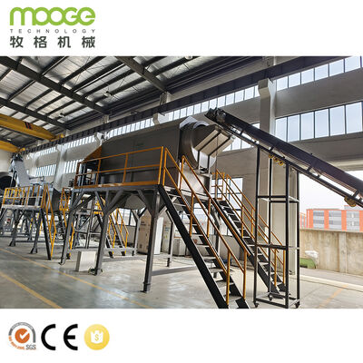 ABB Frequency Plastic Recycling Washing Line Electric Power Supply 380V50Hz Customizable Voltage Continuous Operation