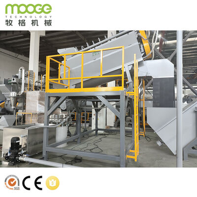 Rotor Paddles 2 4 Plastic Recycling Washing Line Stainless Steel 304 Material Machine Impurity 100 300 Ppm Cleaning Solution