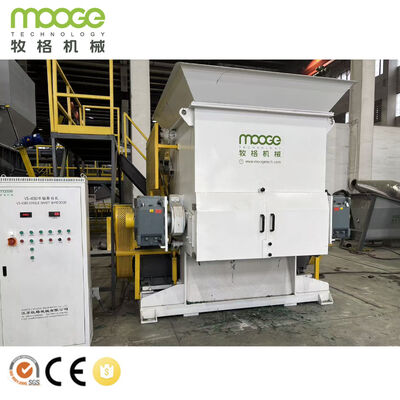 PP PE Plastic Recycling Single Shaft Shredder Machine Plastic Pipe Bag Lump Waste Shredder