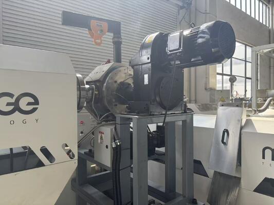 PP PE LDPE LLDPE Plastic Film Pelletizing Line Single Screw Extruder Machine Granulator With Laser Filter