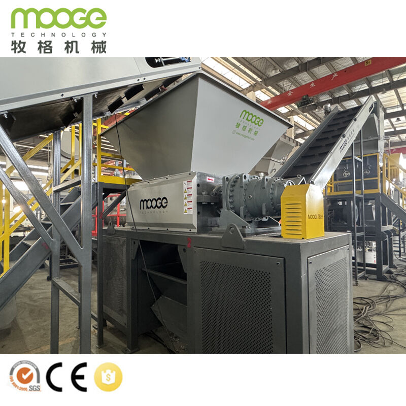 Double Shaft Shredder Machine for Plastic Recycling Waste Plastic Tire Wood Metal Drum Crushing