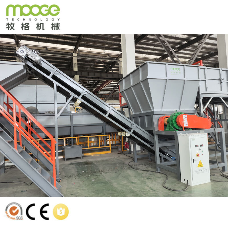 High Capacity Automatic PET Recycling System Plastic Bottle Recycling Machine