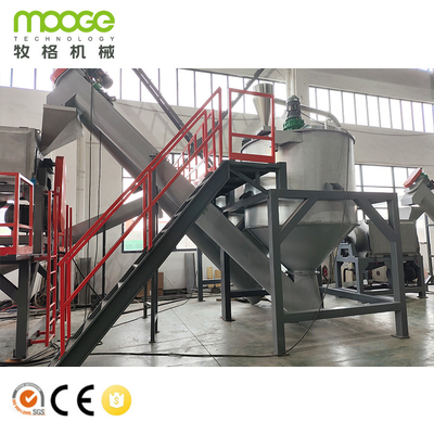 Ligne de recyclage des déchets de la machine de lavage et de déchiquetage