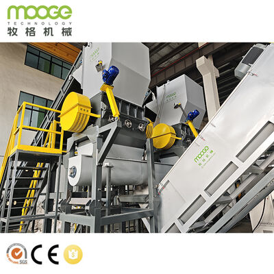 Machine de recyclage de plastique de film agricole et de lavage de sacs tissés en PP