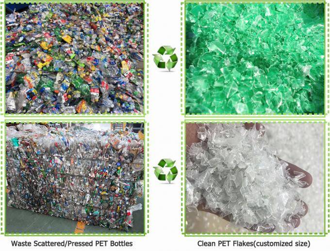 Rigid Bottle De-labelling Pet Plastic Flakes Washing Recycling Machine 1