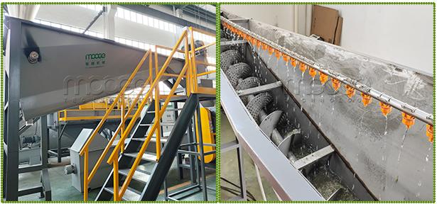 Rigid Bottle De-labelling Pet Plastic Flakes Washing Recycling Machine 13