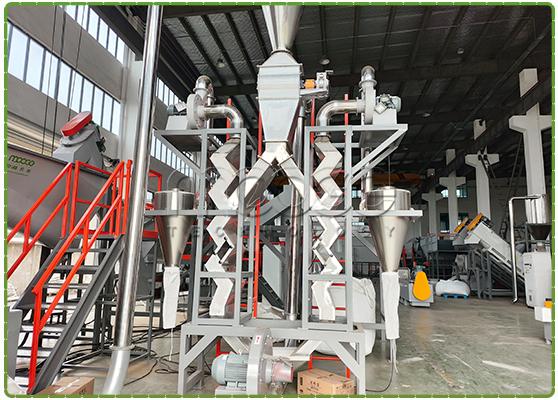 Rigid Bottle De-labelling Pet Plastic Flakes Washing Recycling Machine 20